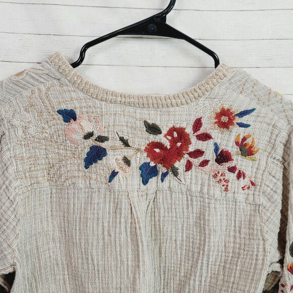 Johnny Was Workshop Voyager Tunic in Stripe, sz Large - Picture 10 of 14